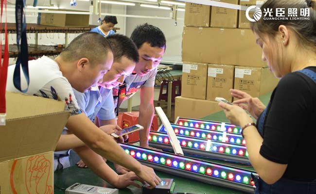 DMX512洗墻燈調(diào)試 DMX512洗墻燈調(diào)試